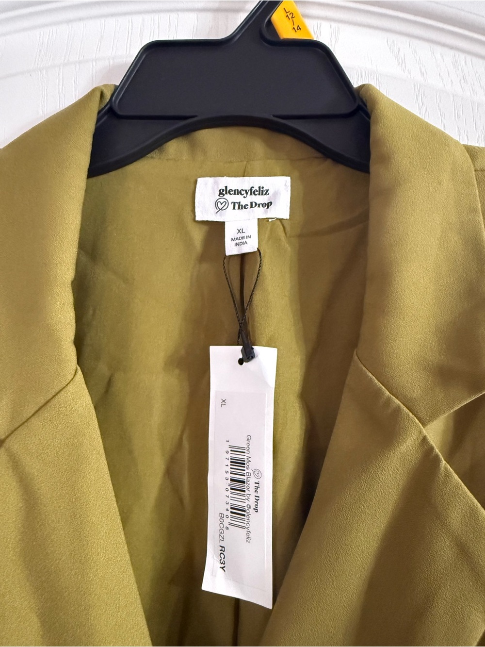 Glency Feliz The Drop Green Blazer Tie Waist NWT XL - Picture 3 of 4